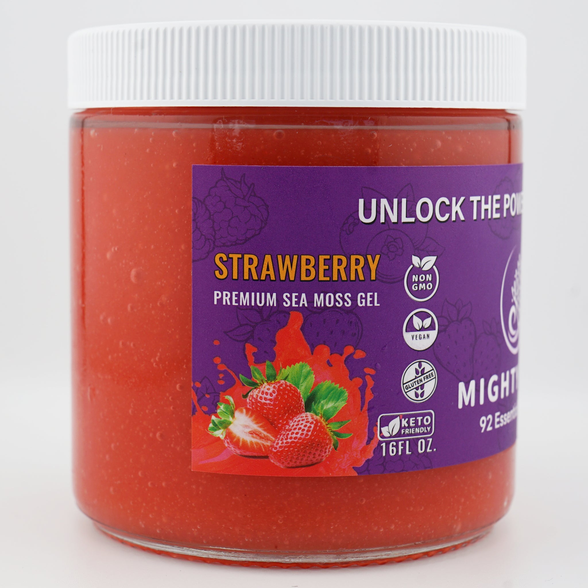 Strawberry Sea Moss Gel – Mighty Moss